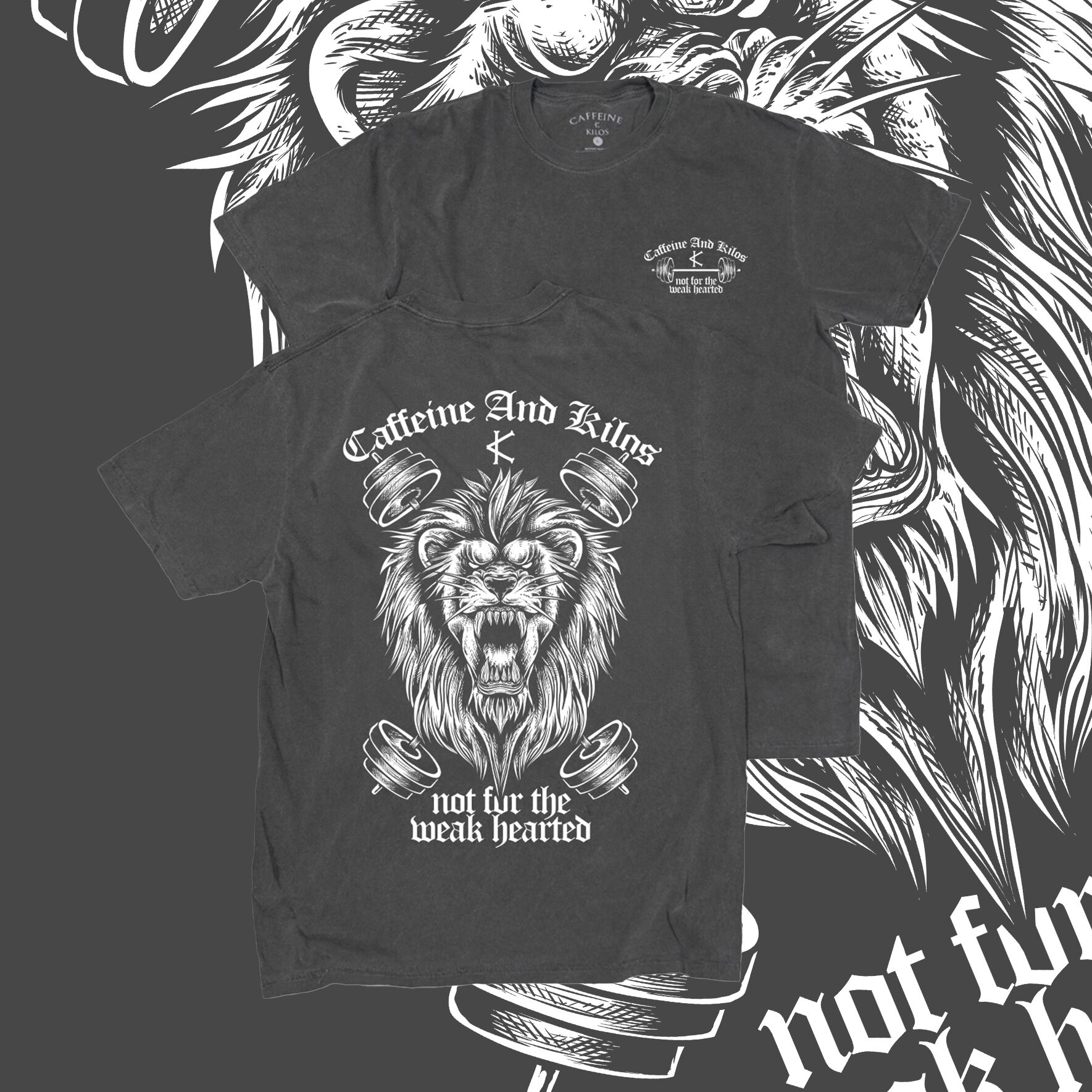 Lion Tee - Strength and power, not for the weak-hearted."